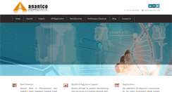 Desktop Screenshot of anantco.com